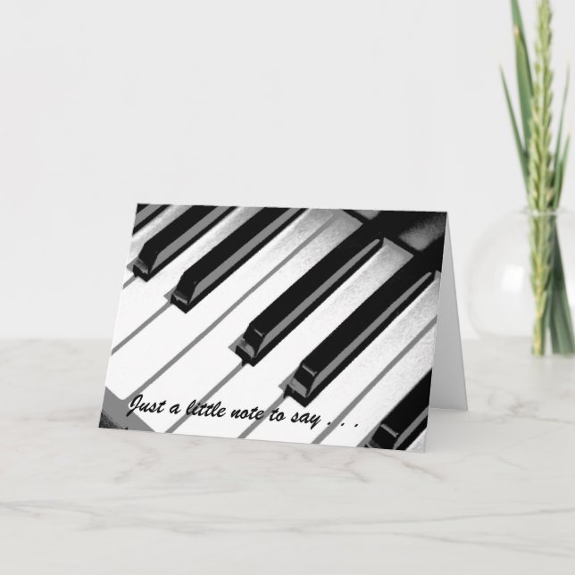 Carte Juste une petite musique de note obtiennent la (Devant)