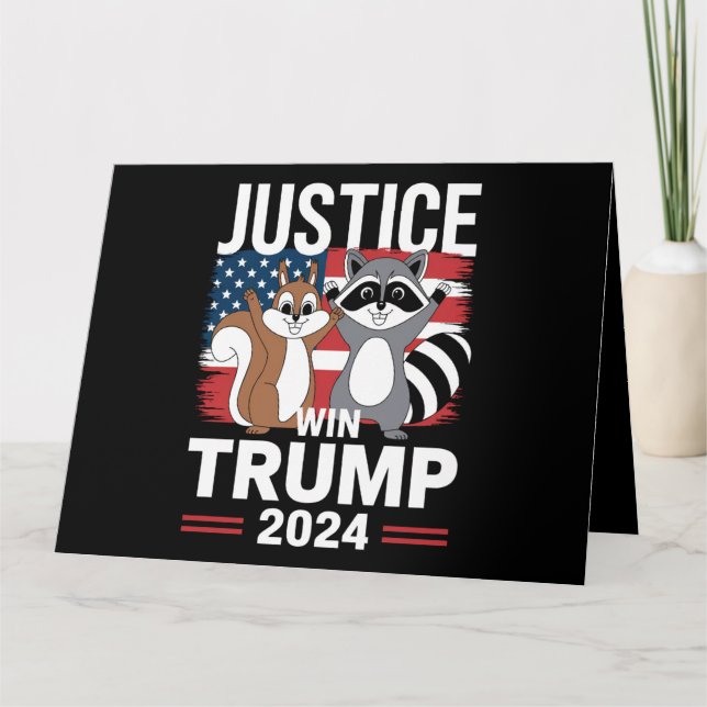 Carte Justice Pour Peanut Win Trump 2024 (Devant)