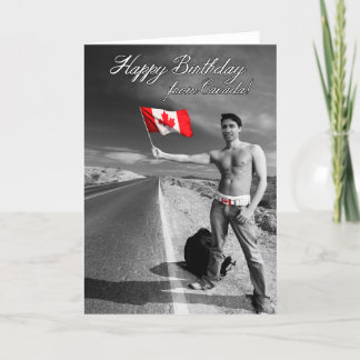Carte Justin Trudeau : Joyeux Anniversaire du Canada