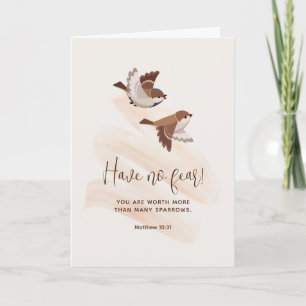 Carte JW Card, Matthew 10:31 Salutation JW