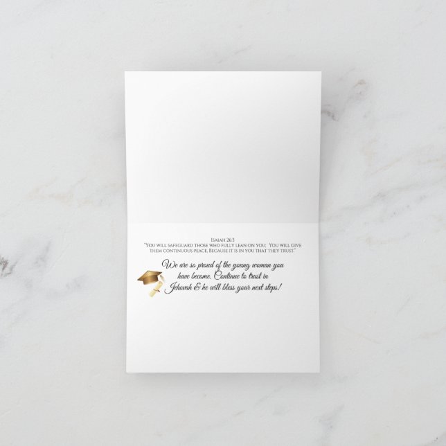 Carte JW High School Graduation Card Eccl. 12:1 (Intérieur)