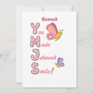 Carte JW pour Jeunes Soeurs "Vous avez fait sourir
