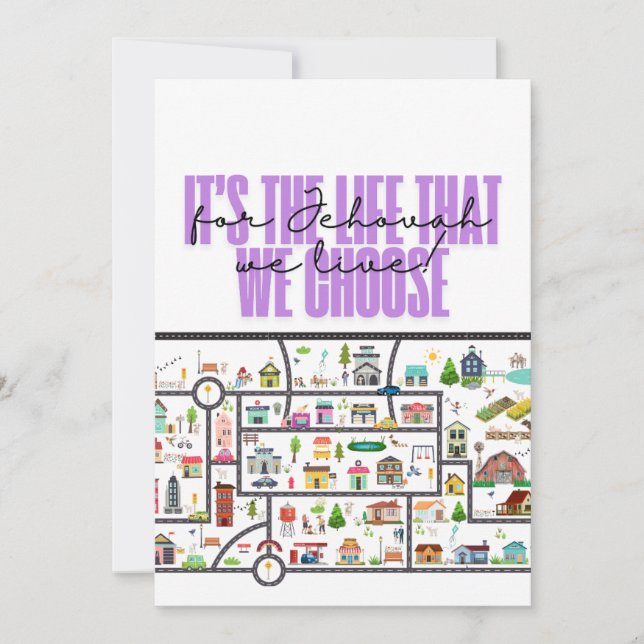 Carte JW "Town Territory" pour Pioneers (Devant)