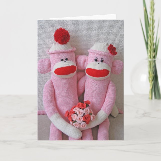 Carte K&K Sock Monkeys (Devant)