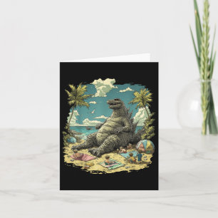 Carte Kaiju Sitting Beach Anime japonaise