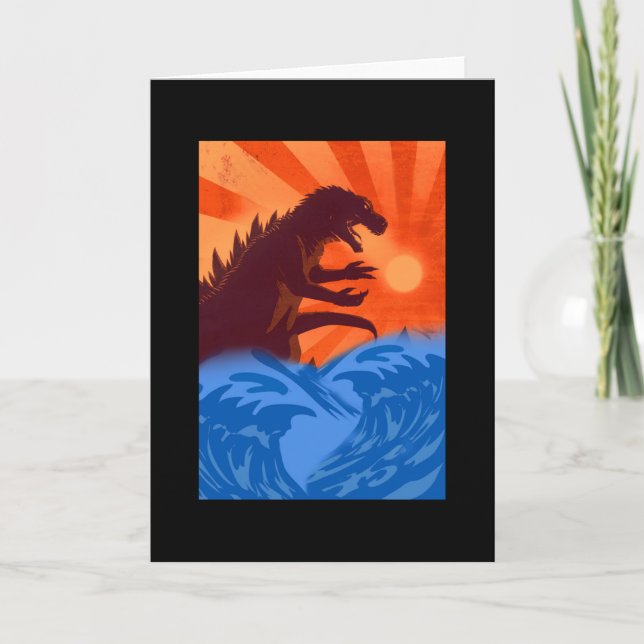 Carte kajiu gojira roi des monstres japon (Devant)
