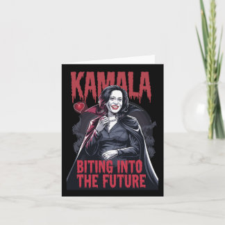 Carte Kamala Biting The Future Vampire Kamala Harris Hal