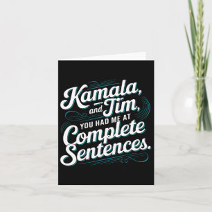 Carte Kamala Et Tim, Vous M'Avez Fait Mener Des Peines C