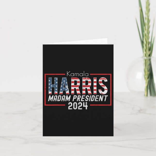 Carte Kamala Harris 2024 Madame la Présidente Élection C (Devant)