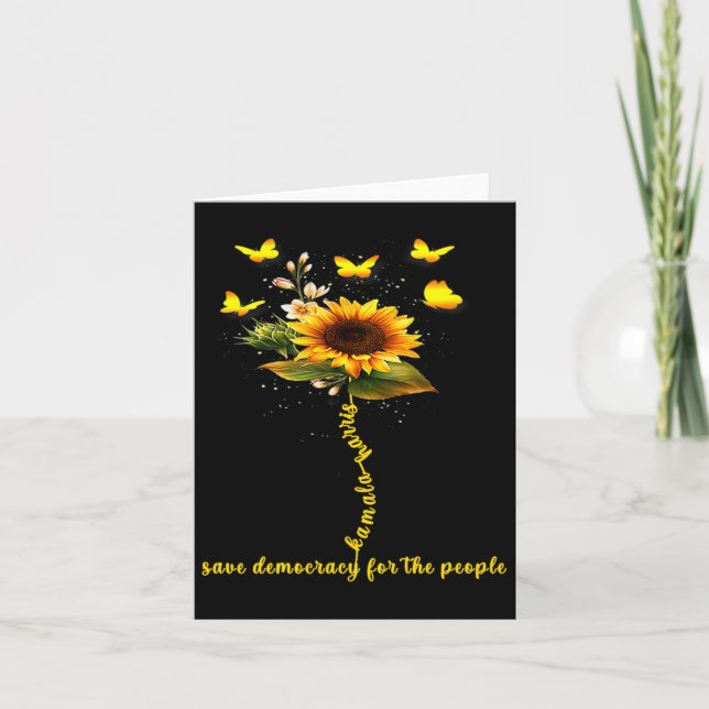 Carte Kamala Harris 2024 Sauver La Démocratie Pour Le Pe (Devant)