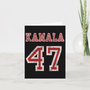 Carte Kamala Harris 47 Le Président Usa America 2024 Ele