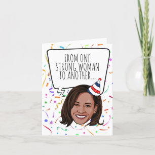 Carte Kamala Harris Anniversaire : D'une femme forte