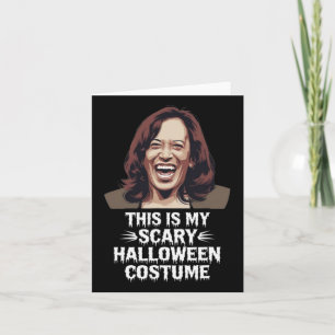 Carte Kamala Harris drôle Ceci est mon cos d'Halloween e