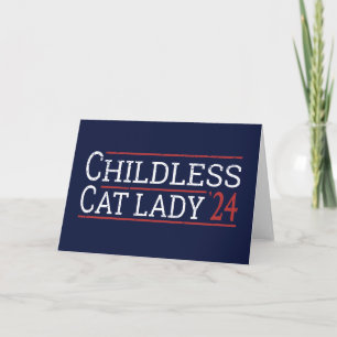 Carte Kamala Harris - Enfless Cat Lady 2024 I