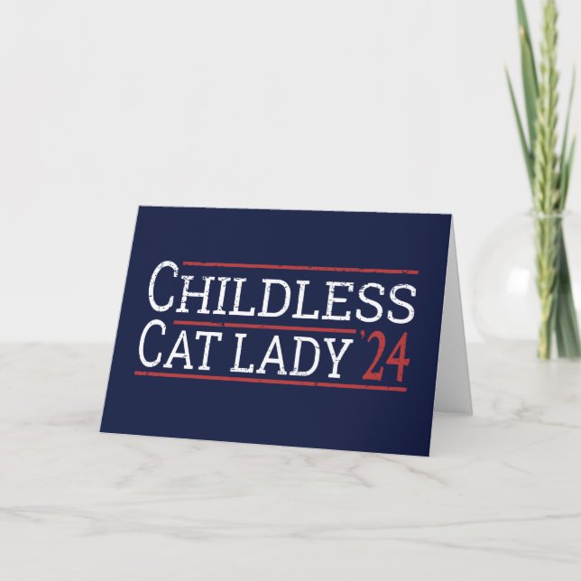 Carte Kamala Harris - Enfless Cat Lady 2024 I (Devant)