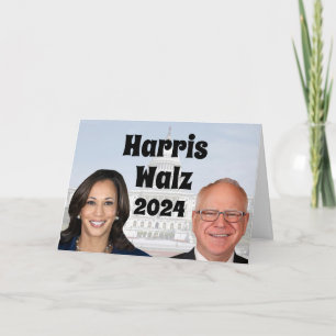 Carte Kamala Harris et Tim Walz 2024