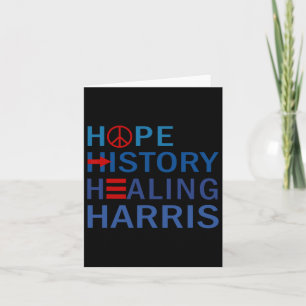 Carte Kamala Harris Hope History Healing Harris Walz 202
