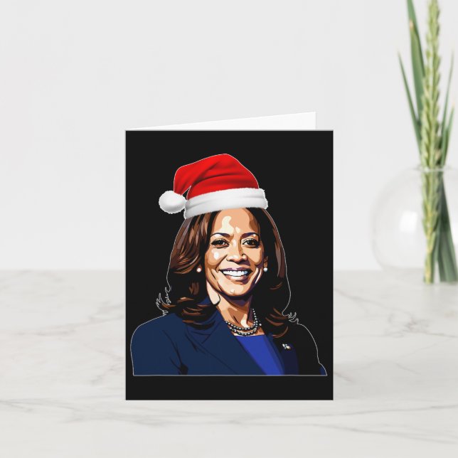 Carte Kamala Harris Joyeux Noël Joyeux Joyeux Vacances D (Devant)