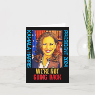 Carte Kamala Harris Pop Art Présidente 2024 Nous n'allon