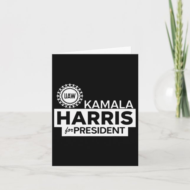 Carte Kamala Harris Pour Président 2024 (Devant)