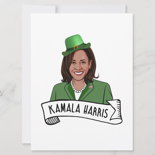 Carte Kamala Harris Saint Patrick (Devant)