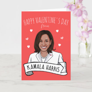 Carte Kamala Harris Saint-Valentin