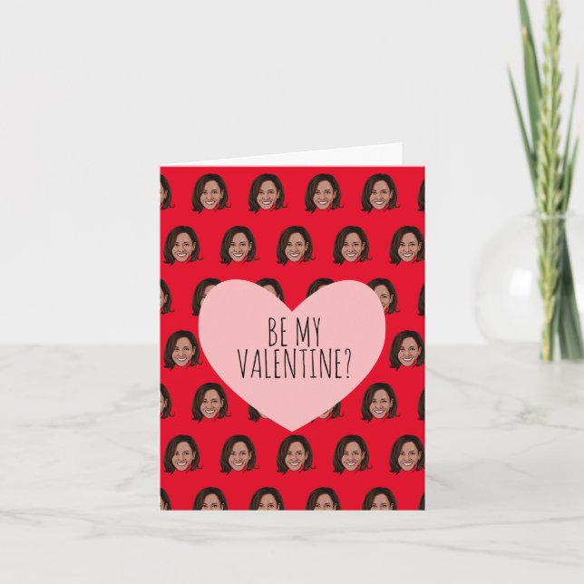 Carte KAMALA HARRIS : Soyez ma Saint-Valentin (Devant)
