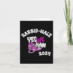 Carte Kamala Harris Tim W 2024 oui We Kam Purple White T