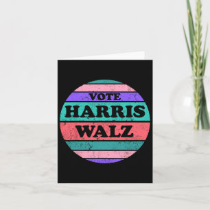 Carte Kamala Harris Tim WAlzheimer Président 2024