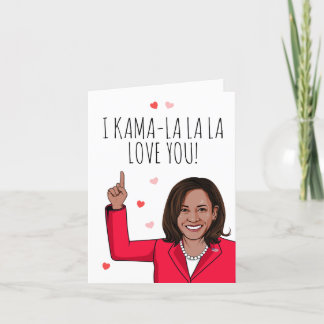 Carte Kamala - Je t'aime Kama-la-la pour la Saint-Valent