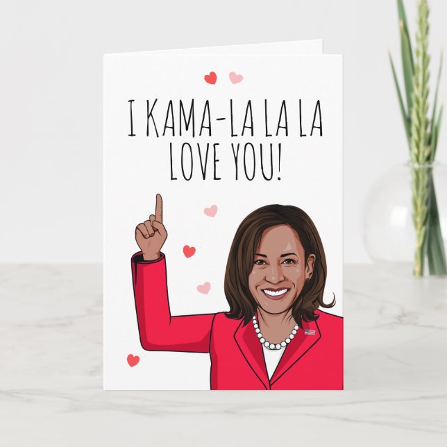 Carte Kamala - Je t'aime Kama-la-la, Saint Valentin (Devant)