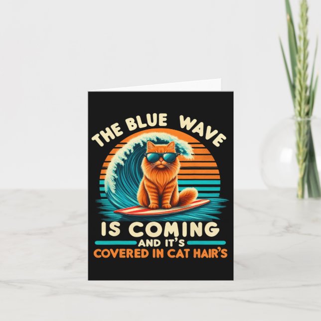 Carte Kamala La vague bleue arrive et elle est couverte (Devant)