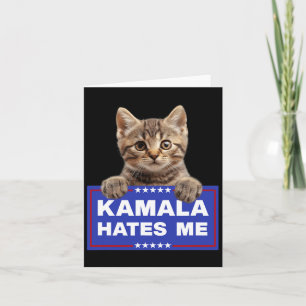 Carte Kamala me déteste Pro-trump Patrio conservateur de