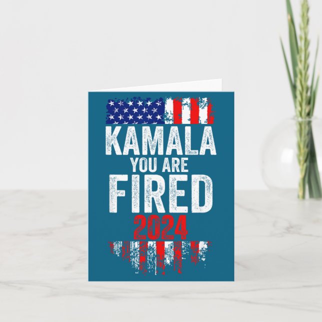 Carte Kamala You're Fired Funny Anti Kamala Harris Elect (Devant)