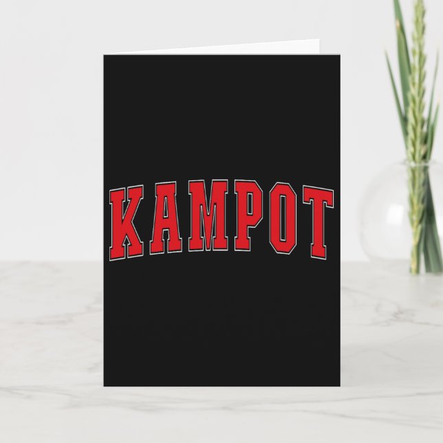 Carte Kampot Cambodge Souvenirs de vacances cambodgiens  (Devant)