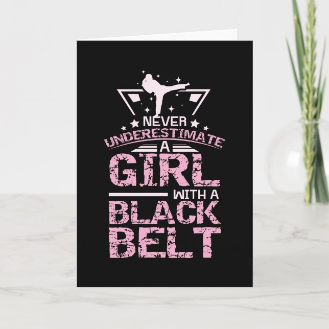 Carte Kampsport Girl Ceinture noire (Devant)