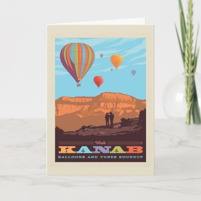 Carte Kanab, Utah | Ballons Et Roundup De Tunes (Devant)