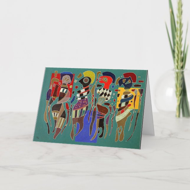 Carte Kandinsky - 4 chiffres sur 3 carrés (Devant)