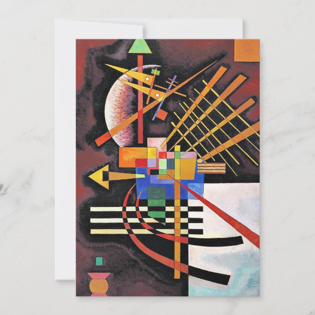 Carte Kandinsky - Au-dessus et à gauche, (Devant)