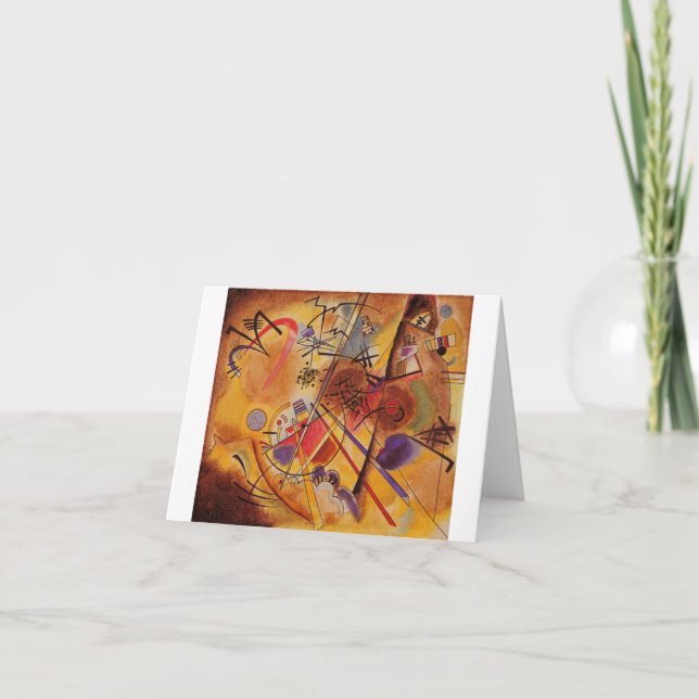 Carte Kandinsky Brown jaune bleu rouge (Devant)