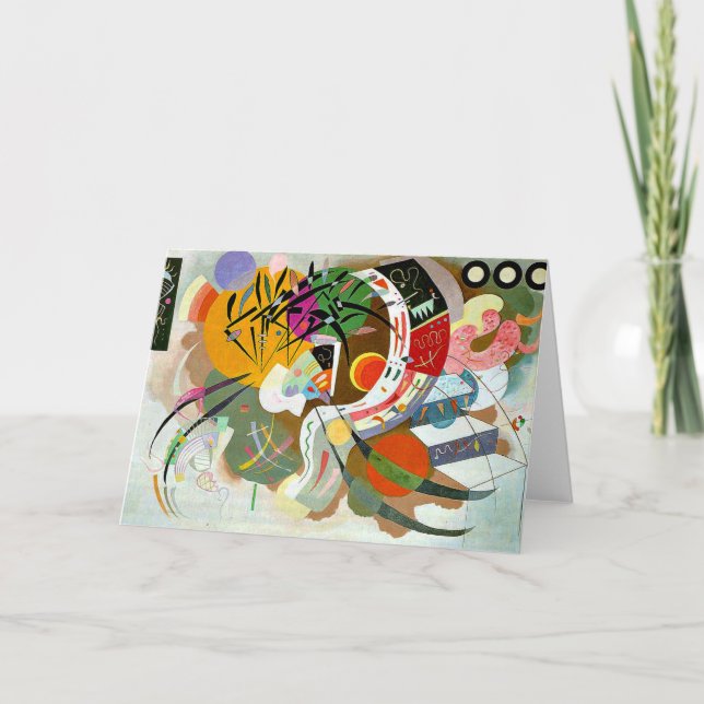 Carte Kandinsky - Courbe Dominante, peinture colorée (Devant)