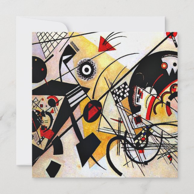 Carte Kandinsky - En ligne, coloré (Devant)