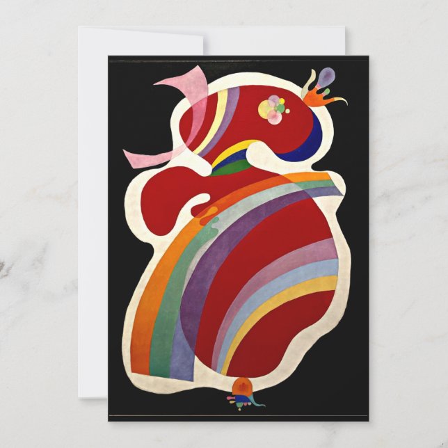 Carte Kandinsky - Forme rouge (La Forme Rouge) (Devant)