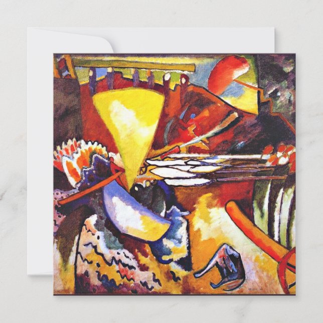 Carte Kandinsky - Improvisation 11, art abstrait (Devant)