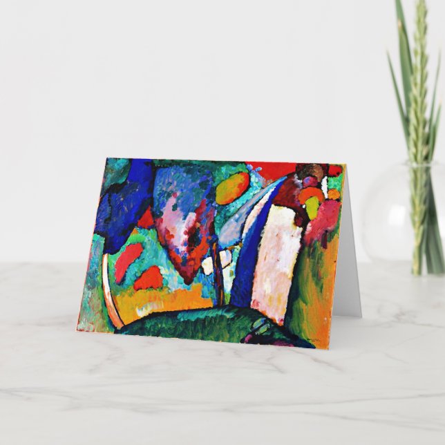 Carte Kandinsky - La cascade, des oeuvres colorées, (Devant)