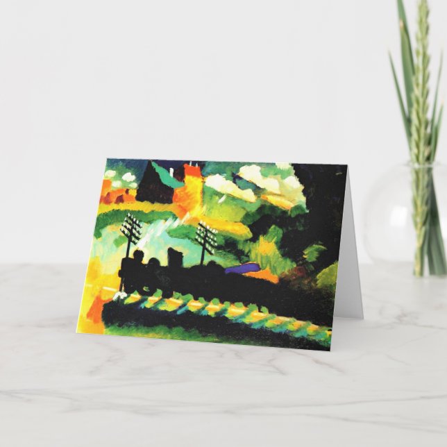 Carte Kandinsky - Murnau Train et Château (Devant)