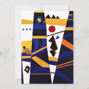 Carte Kandinsky - OEuvre abstraite reliante et colorée