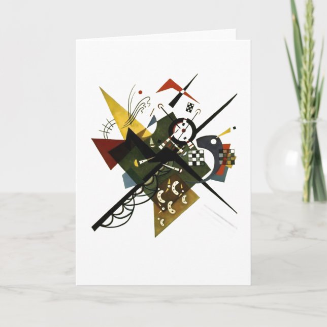 Carte Kandinsky On White II - Art Expressionniste Abstra (Devant)