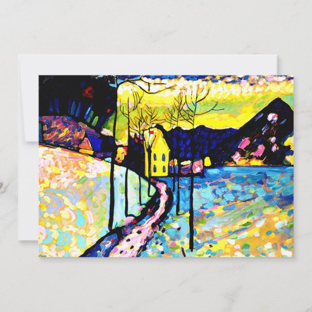 Carte Kandinsky - Paysage hivernal (Devant)