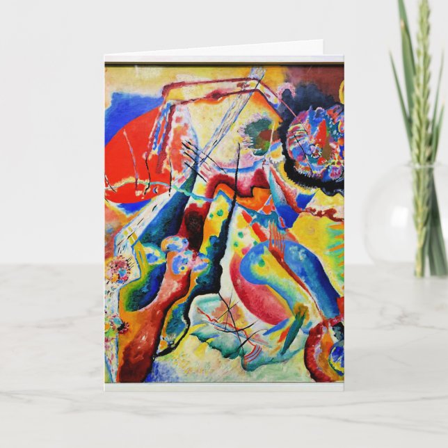 Carte Kandinsky - Tableau a la Tache Rouge (Devant)